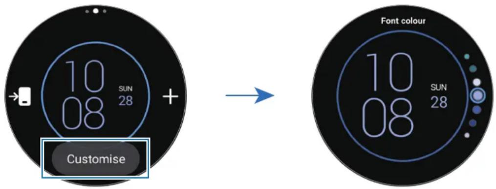 SAMSUNG Galaxy Watch 6 - Modifier l'écran de la montre - 1