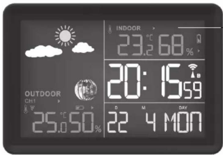 Krontaler GT-WS-19 - Aperçu de la station météo Station de base - Vue de face - 2