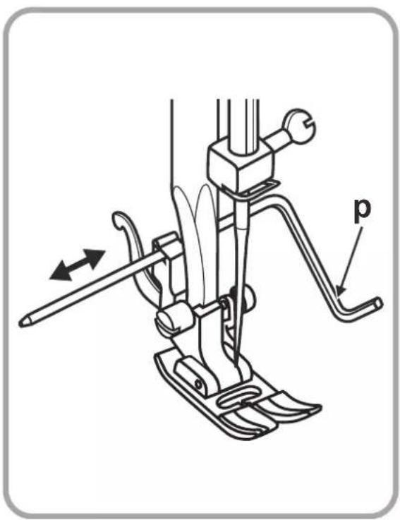 SILVERCREST SCNM 100 A1 - Insérer le guide-bord/de matelassage - 1