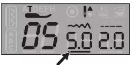 SILVERCREST SCNM 100 A1 - ◆ Modifier la largeur du point - 1