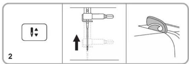 SILVERCREST SCNM 100 A1 - Enfiler le fil supérieur : - 1