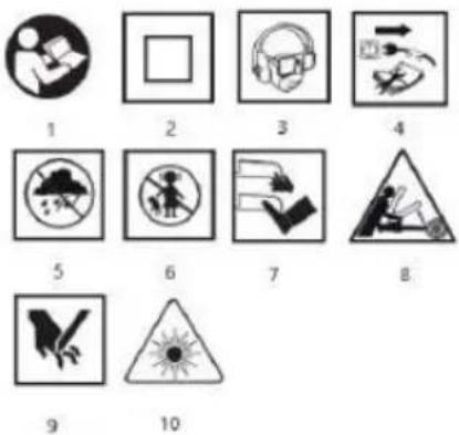 Graphite 58G492 - ADVERTENCIA. No mire directamente al haz de luz láser. Esto supone un riesgo de peligro. Respete las siguientes normas de seguridad. - 1