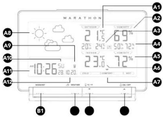 Marathon Atomic Weather Station - LCD - 1