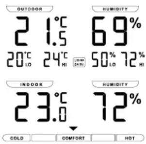 Marathon Atomic Weather Station - Thermometer &amp; Hygrometer - 1
