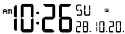Marathon Atomic Weather Station - Setting the time and setting an alarm - 1