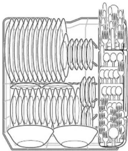 FRIGIDAIRE FDSP4501AS - Chargement du panier inférieur - 3