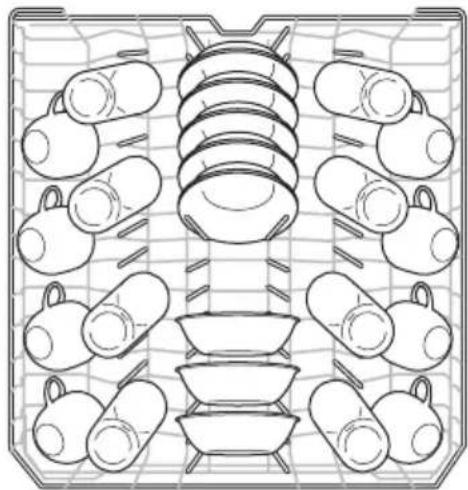 FRIGIDAIRE FDSP4501AS - Chargement du panier supérieur - 1