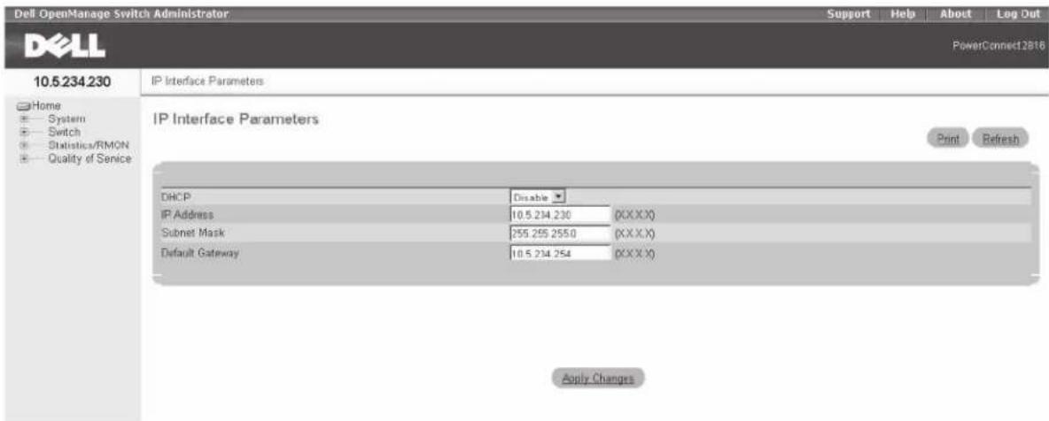 DELL PowerConnect 2808 - Configuration Web - 1