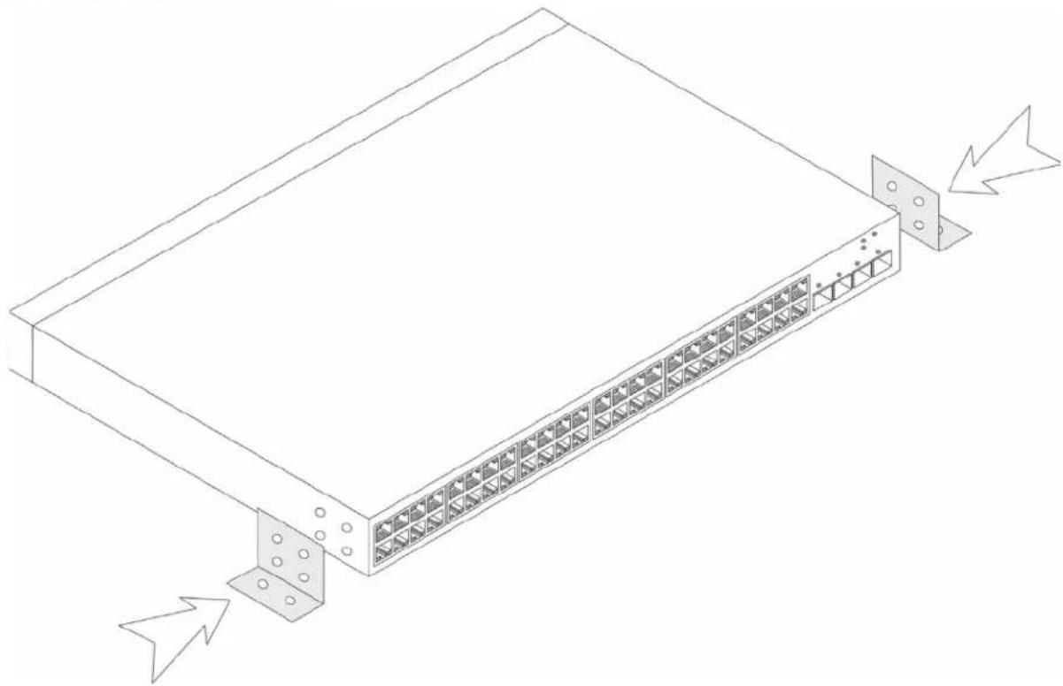DELL PowerConnect 2808 - 在牆上安裝 - 1