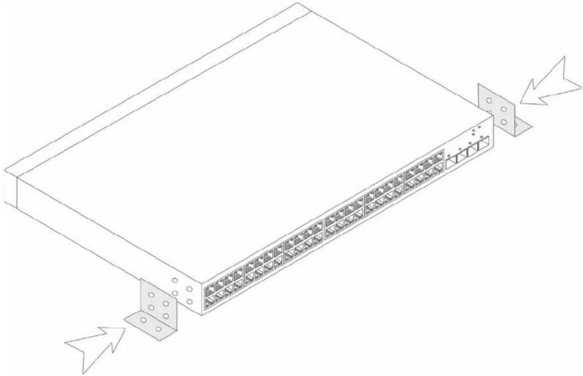 DELL PowerConnect 2808 - 安装在墙壁上 - 1
