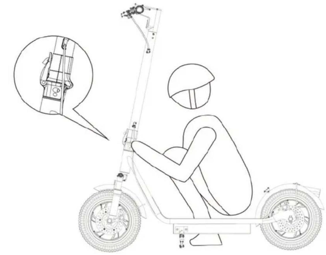 EMG Velociptor Street ES 120EW STREET - APRIRE E RIPIEGARE IL MONOPATTINO - 2