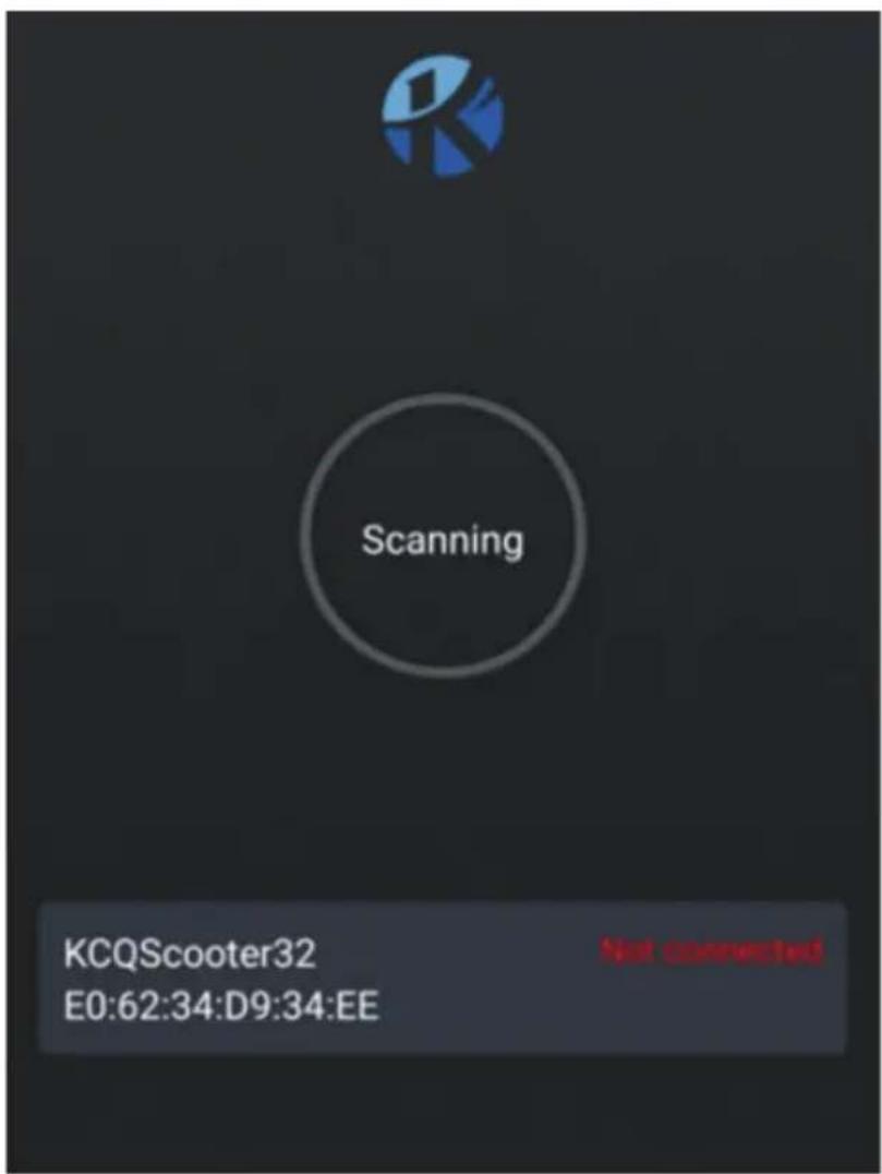Scanning KCQScooter32 E0:62:34:D9:34:EE Not connected