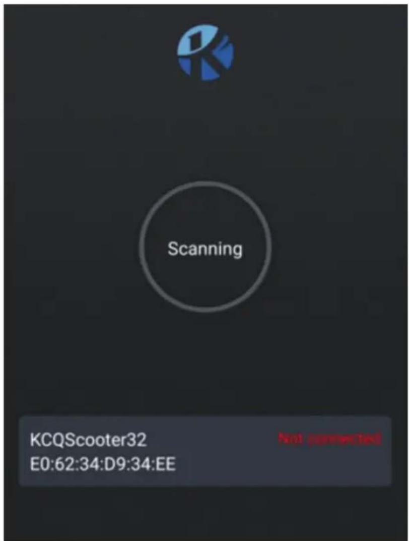 Scanning KCQScooter32 E0:62:34:D9:34:EE Not connected