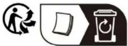 Symbolic image showing a person moving with arrows, a document, and a trash bin with an 'Recycle' icon