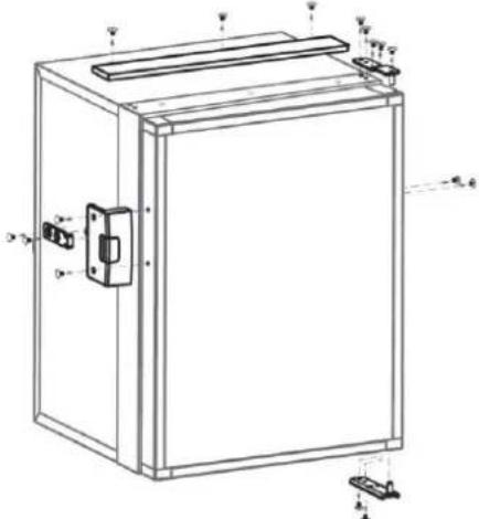 Mestic MR-42 - Reversing the opening direction of the door - 1