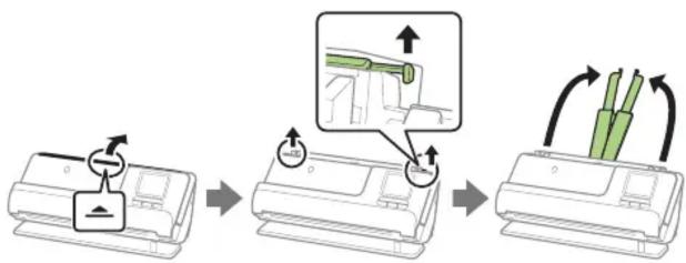 EPSON DS-C480W - Straight path position • Position de chemin droit - 4