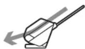 EPSON DS-C480W - Straight path position • Position de chemin droit - 1