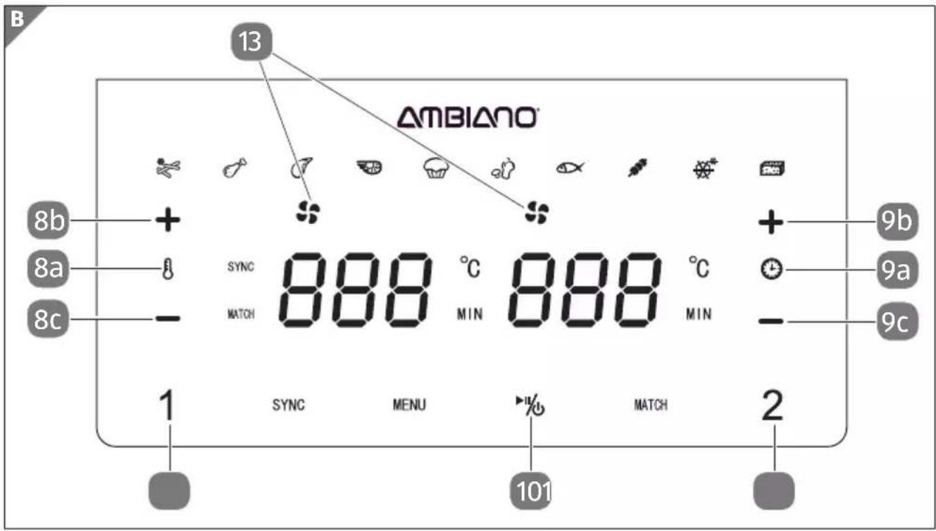 Ambiano GT-DAF-01 - Preselezione manuale del tempo di cottura e della temperatura - 4