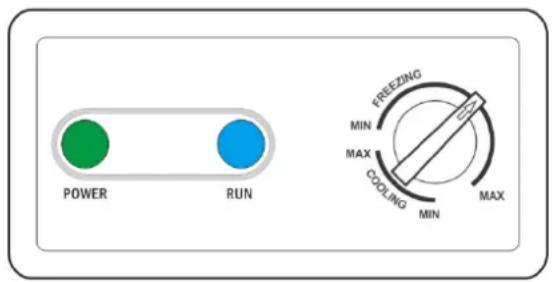 POWER RUN FREEZING MIN MAX COOLING MIN MAX