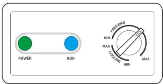 POWER RUN FREEZING MIN MAX COOLING MIN MAX