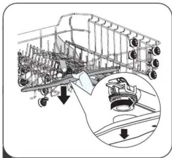 THOMSON TDW6045WH - Nettoyage des bras d'aspersion - 1