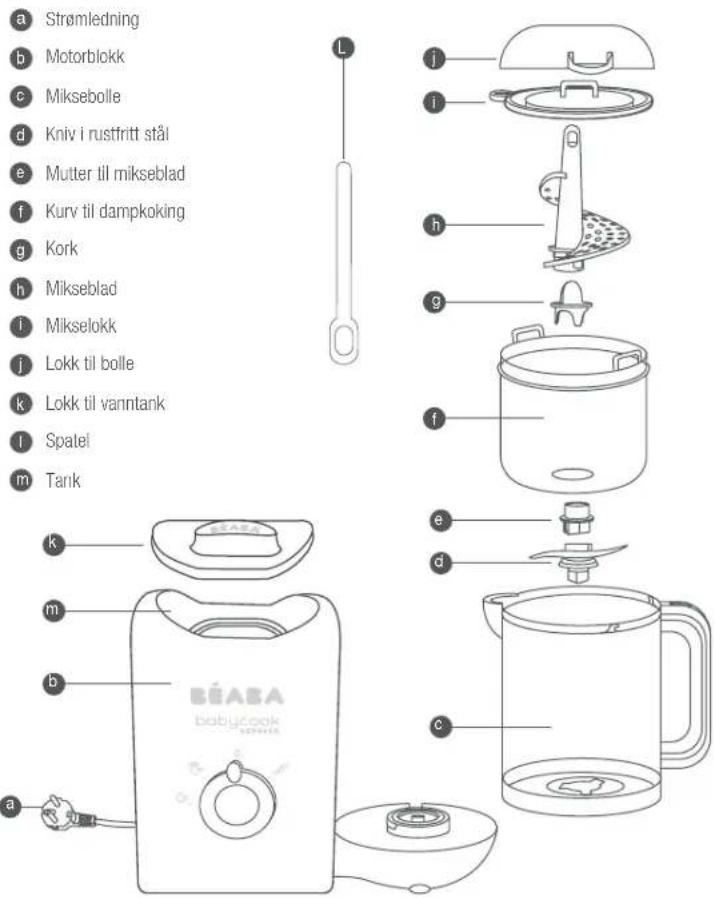 BEABA Babycook Express - TA VARE PÅ DISSE INSTRUKSENE - 1