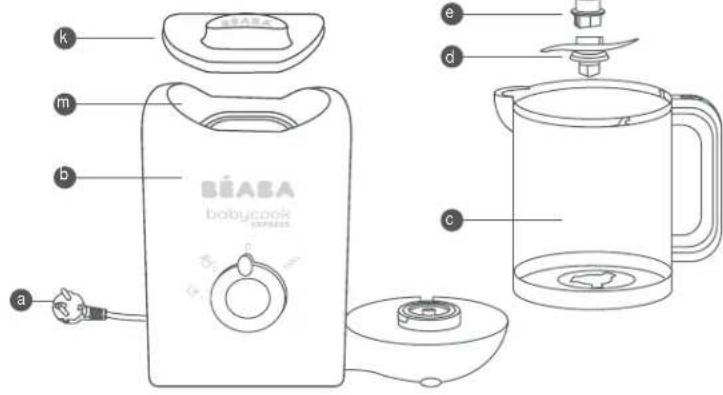 BEABA Babycook Express - DESCRIPTION DE L'APPAREIL - 1