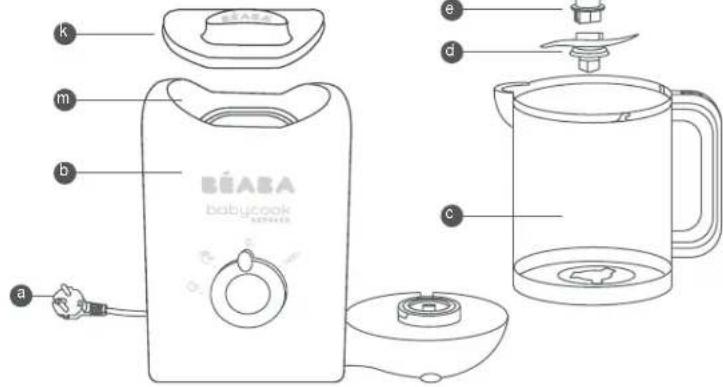 BEABA Babycook Express - NALEŻY ZACHOWAĆ INSTRUKCJĘ DO UŻYCIA W PRZYSZŁOŚCI - 1