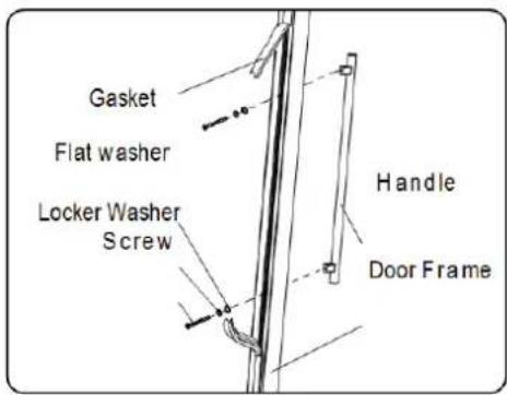LA SOMMELIERE LSBU51X1 - Installing the handle - 1