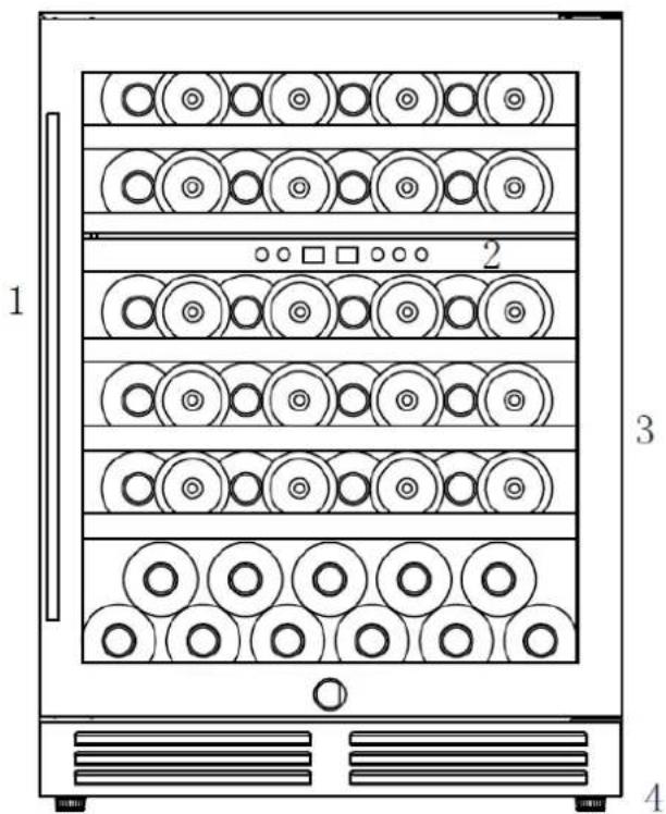 LA SOMMELIERE LSBU51X1 - DESCRIPTION OF THE APPLIANCE - 1