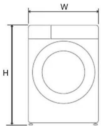 LG F51P12B - Dimensions (mm) - 1