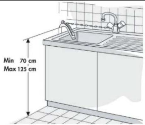 THOMSON THWD96140DGAD - Connecting the drain hose - 2