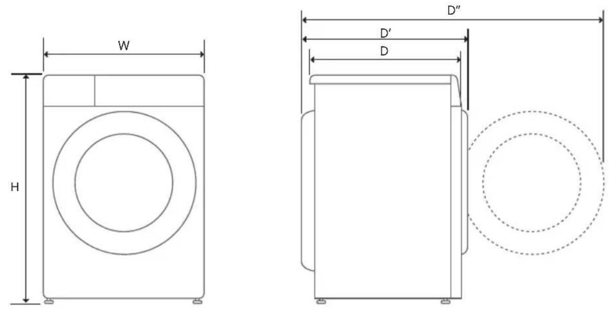 LG F94V52IXA - Vue arrière - 2