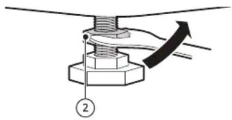 LG F94V52IXA - Réglage et mise à niveau des pieds - 3
