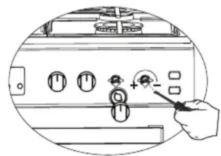Orima OR-543-W - Reduced gas flow rate setting for hob taps - 2