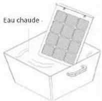 Eau chaude .