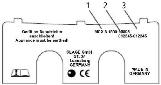 Clage MCX 3 - Cache à plaque signalétique - 1