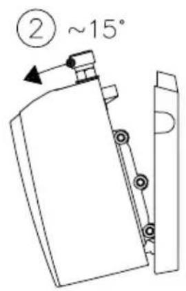 Clage MCX 3 - Removing the appliance from the wall bracket - 2