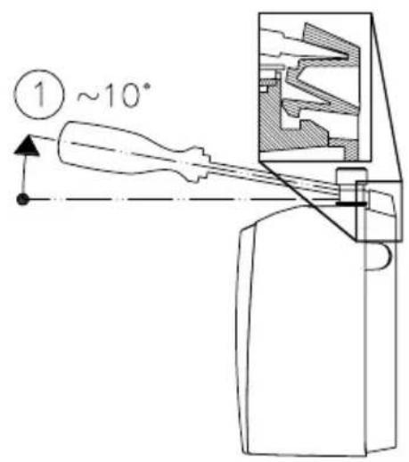 Clage MCX 3 - Removing the appliance from the wall bracket - 1