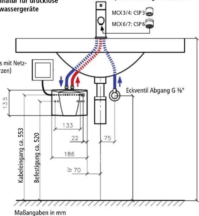 Clage MCX 3 - Installationsbeispiele - 2