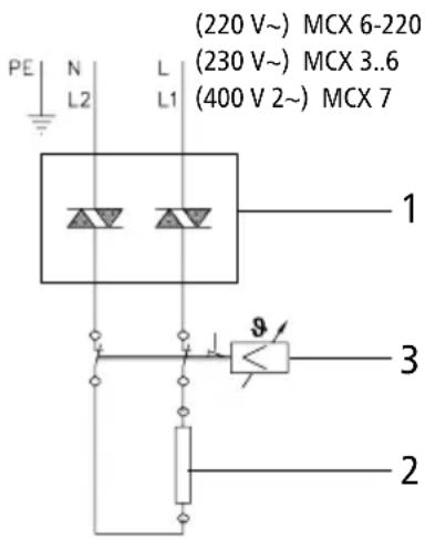 Clage MCX 3 - Elektrische aansluiting - 1