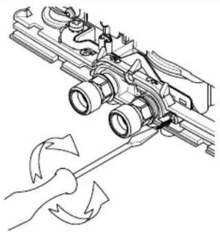 Clage MCX 3 - Adjusting the water flow - 1