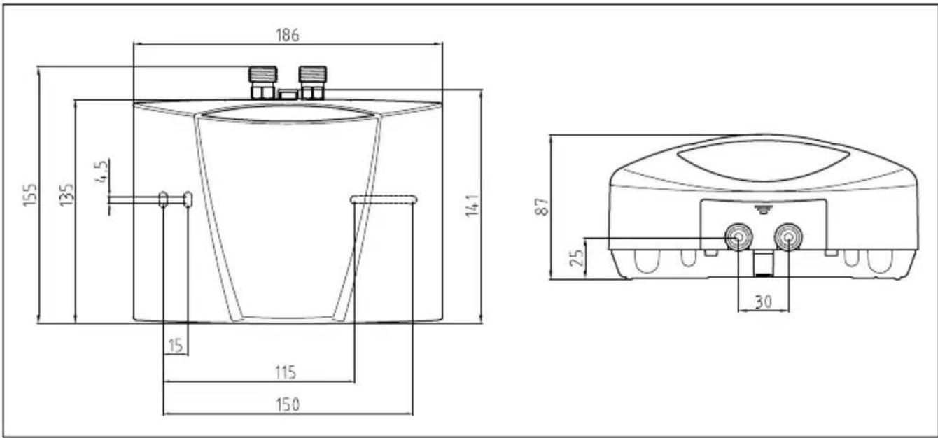 Clage M3 - Abmessungen - 1