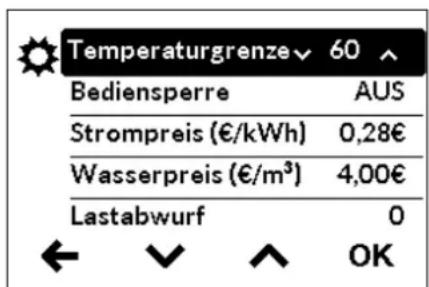 Clage DEX Next - Einstellungen - 2