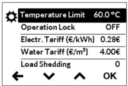 Clage DEX Next - Settings - 1