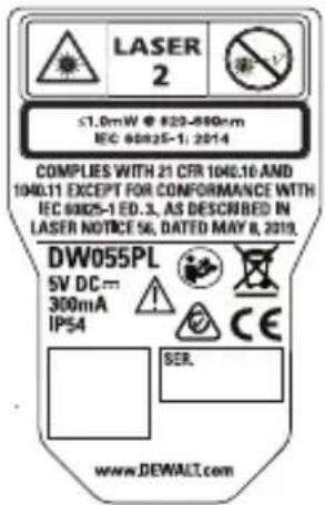 DEWALT DW055PL - ADVERTENCIA: - 1