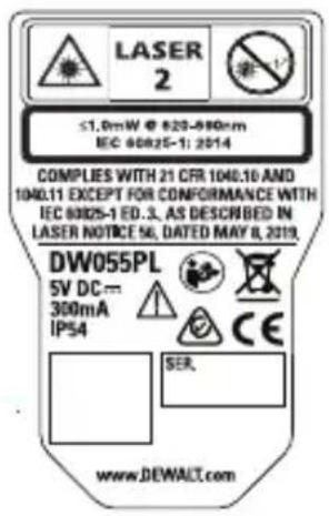 DEWALT DW055PL - AVERTISSEMENT : - 1