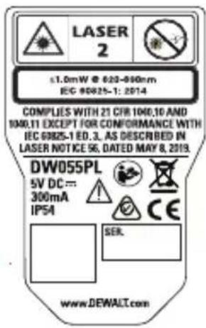 DEWALT DW055PL - AVISO: - 1