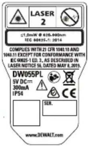 DEWALT DW055PL - WARNING: - 1