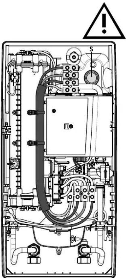 Clage DSX Touch - Branchement électrique par le dessus - 1